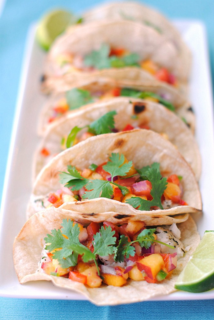 Tilapia Tacos with Mango Salsa | Eat Yourself Skinny