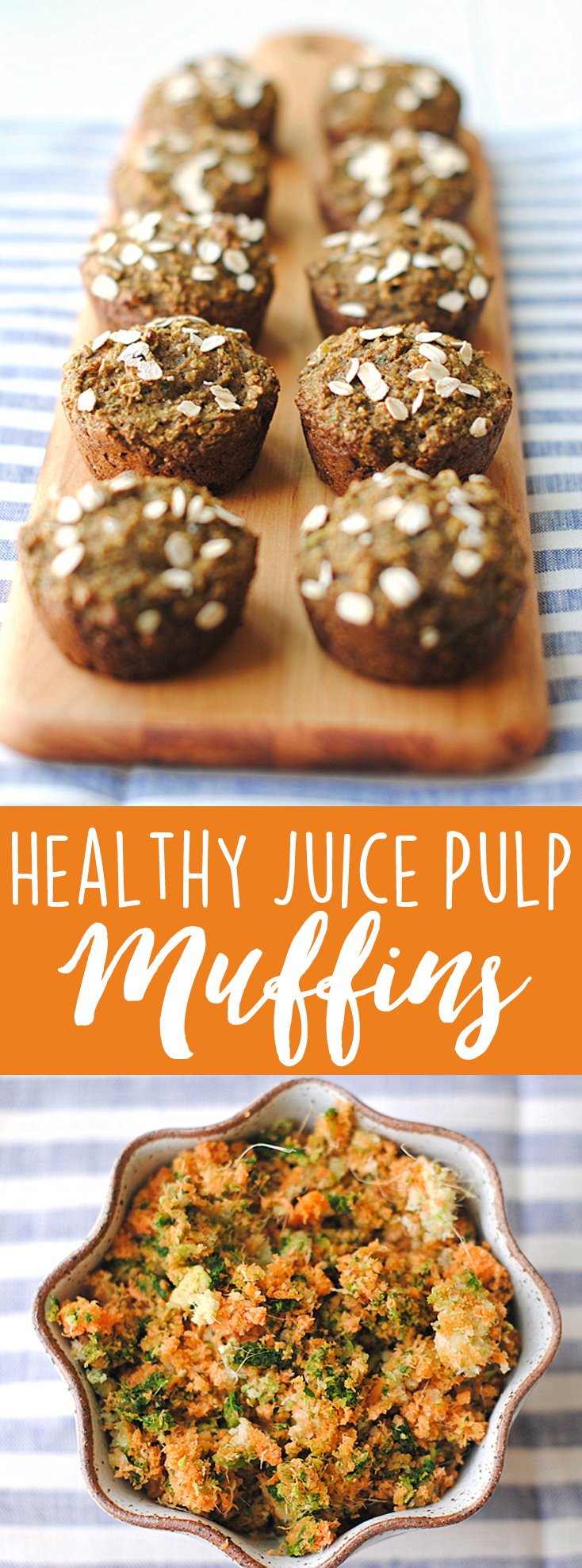 Use all that delicious leftover pulp in these Healthy Juice Pulp Muffins! | Eat Yourself Skinny
