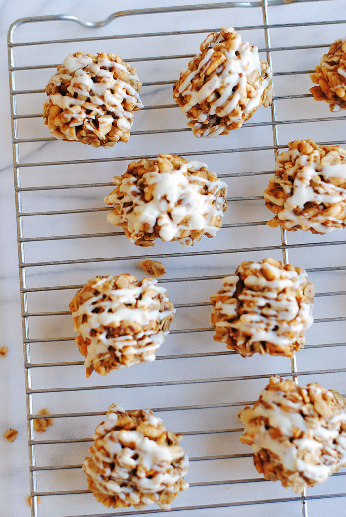 No Bake Apple Peanut Butter Cookies | Eat Yourself Skinny