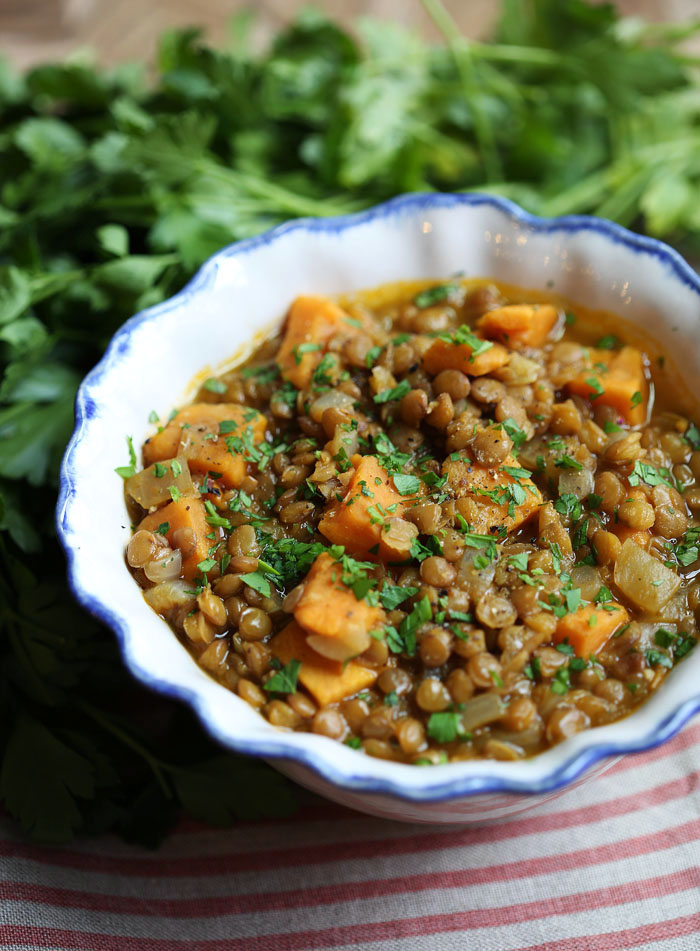 Lentil and Sweet Potato Stew | Eat Yourself Skinny